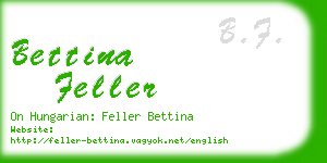 bettina feller business card